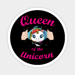 Cute Unicorn Horn Pretty Rainbow Colors Funny Quote Magnet